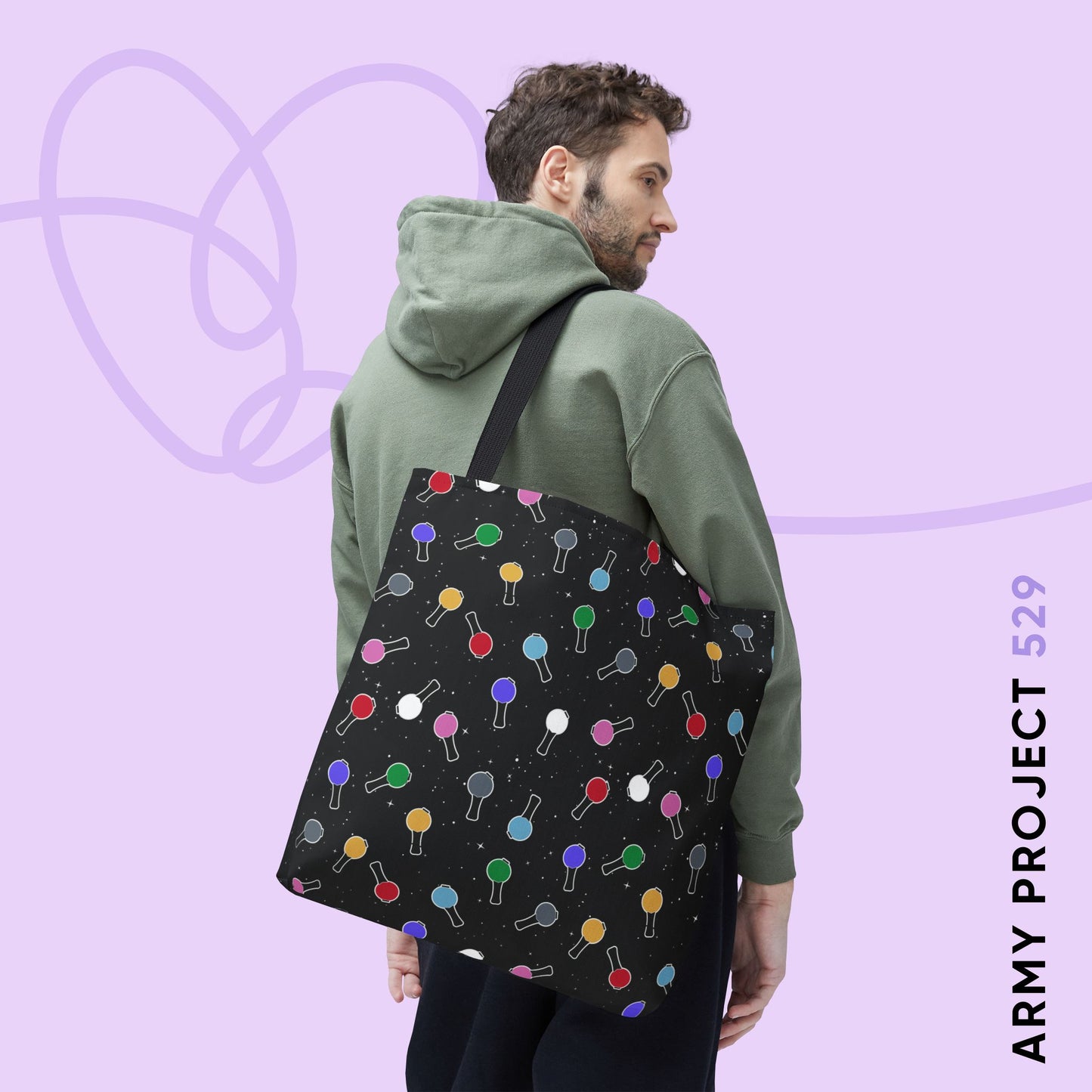 Ma City Map Lightstick Tote Bag