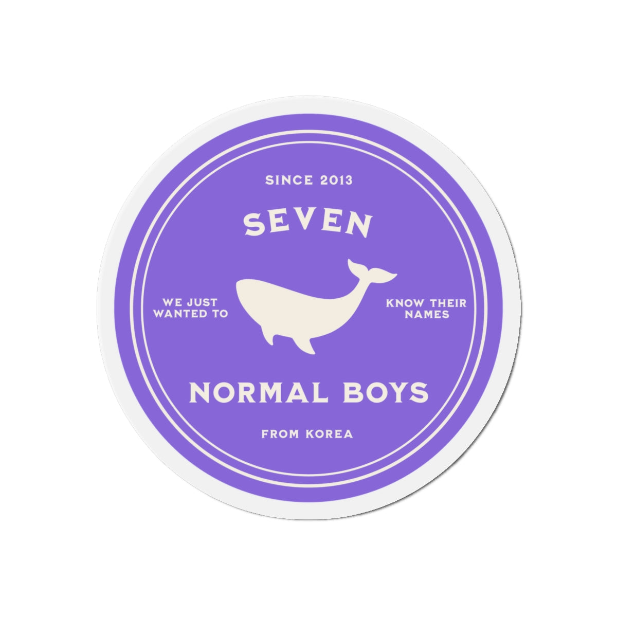 Seven Normal Boys Medallion Series Die-Cut Magnet