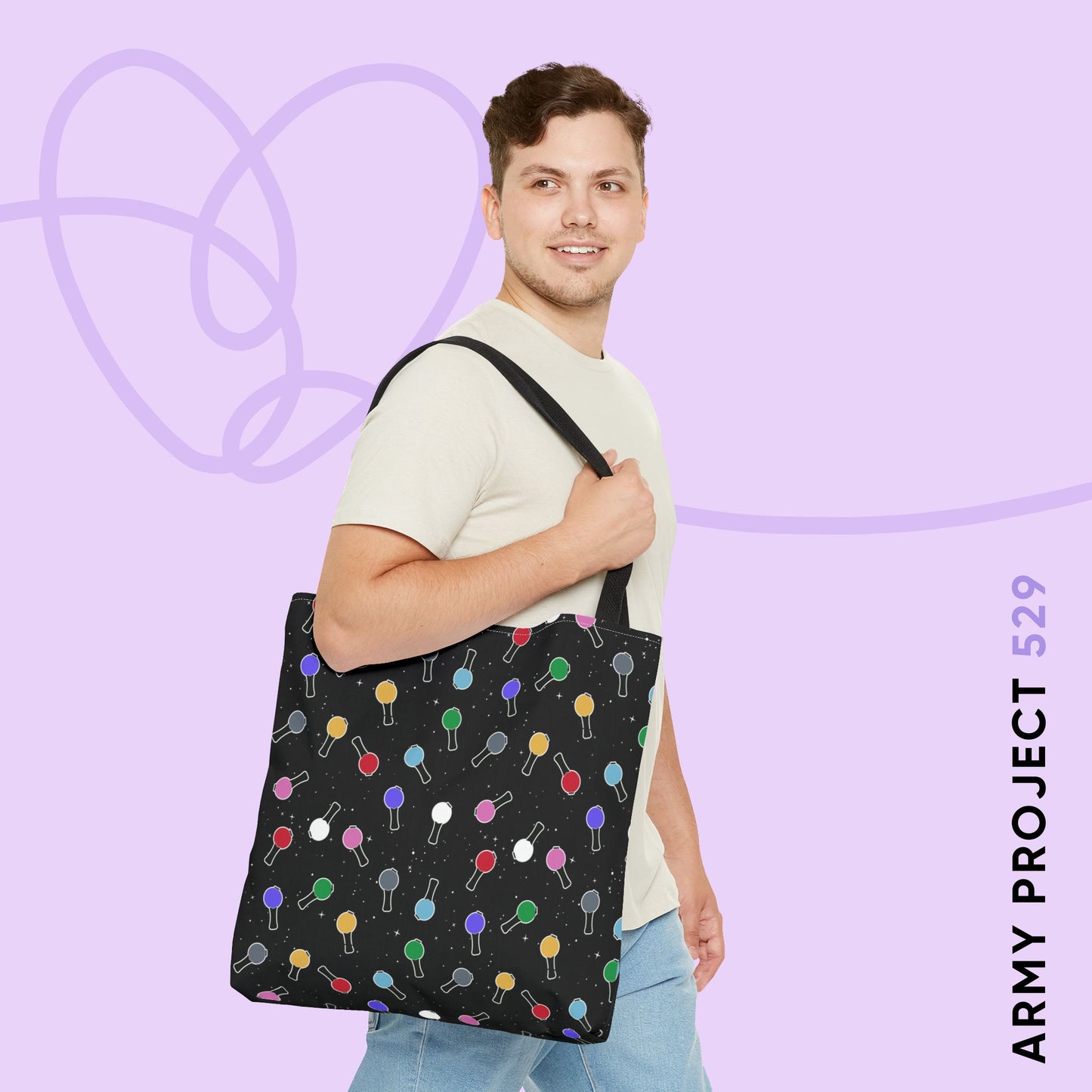 Ma City Map Lightstick Tote Bag
