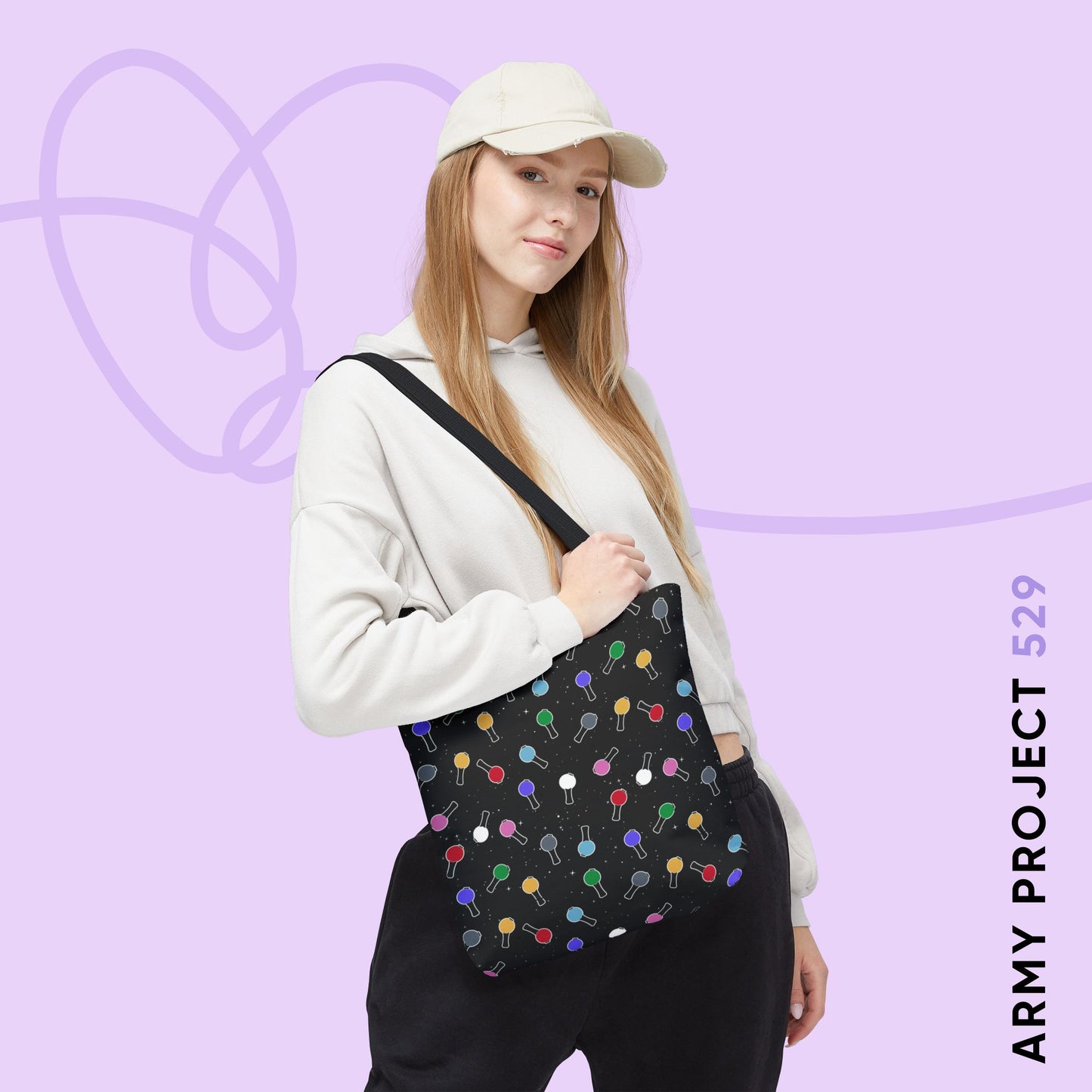Ma City Map Lightstick Tote Bag