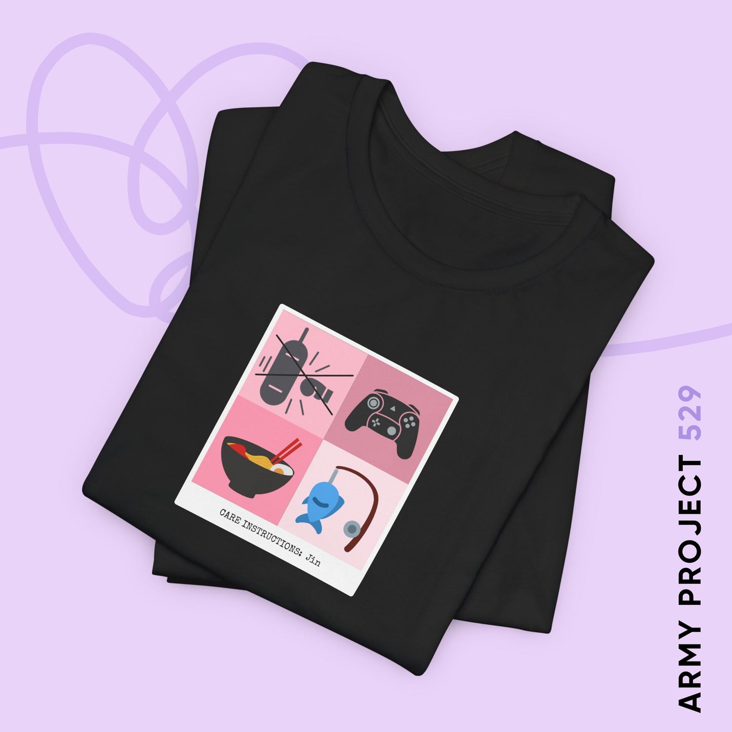 Seokjin Care Instructions Unisex Jersey Short Sleeve Tee
