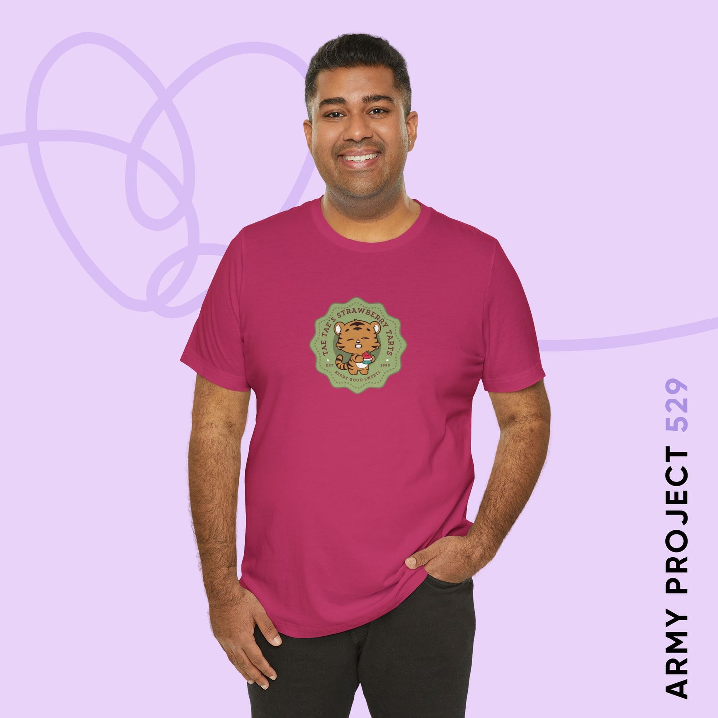 Tae Tae Strawberry Tarts Bakery Series Unisex Jersey Short Sleeve Tee
