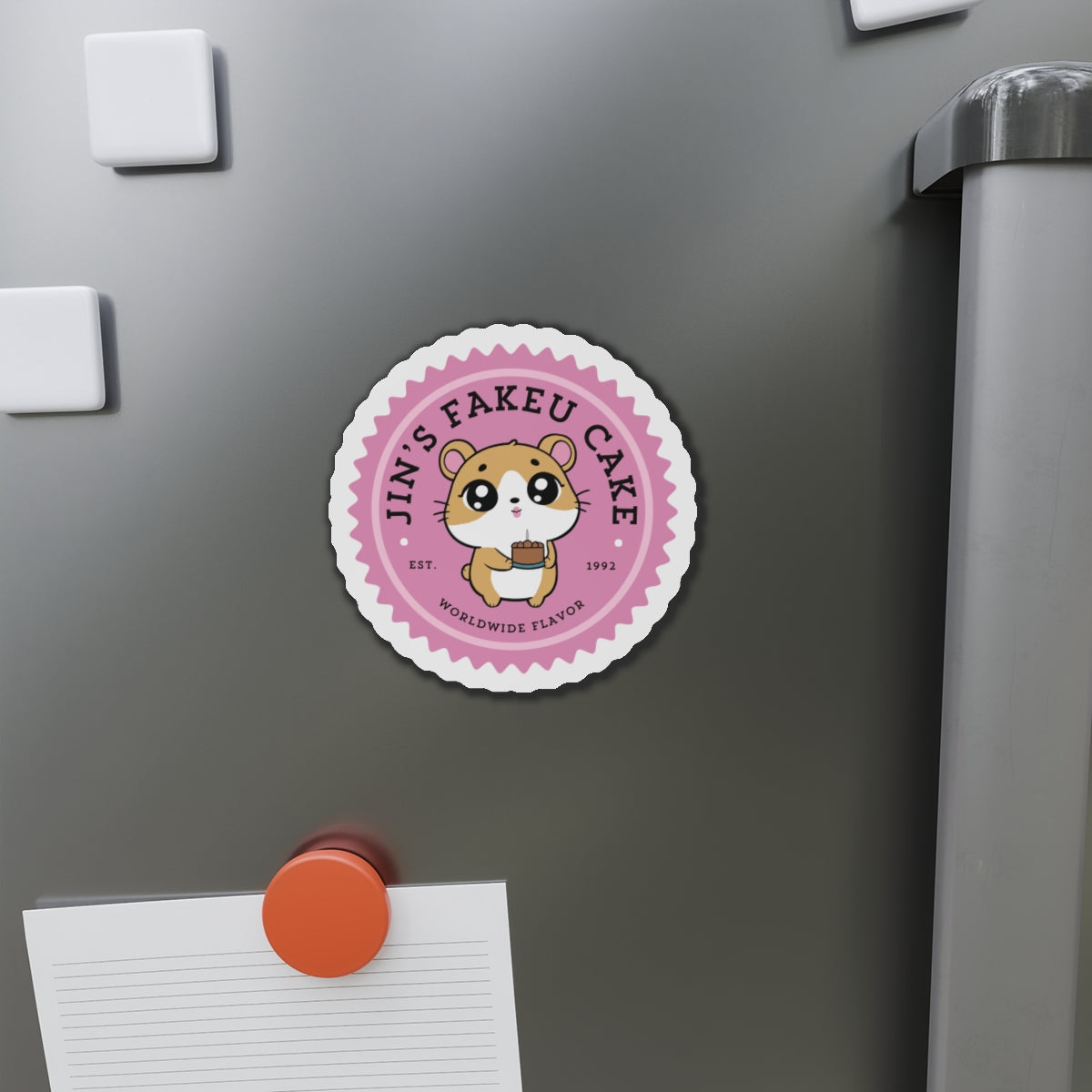 Jin's Fakeu Cake Bakery Series Die-Cut Magnet