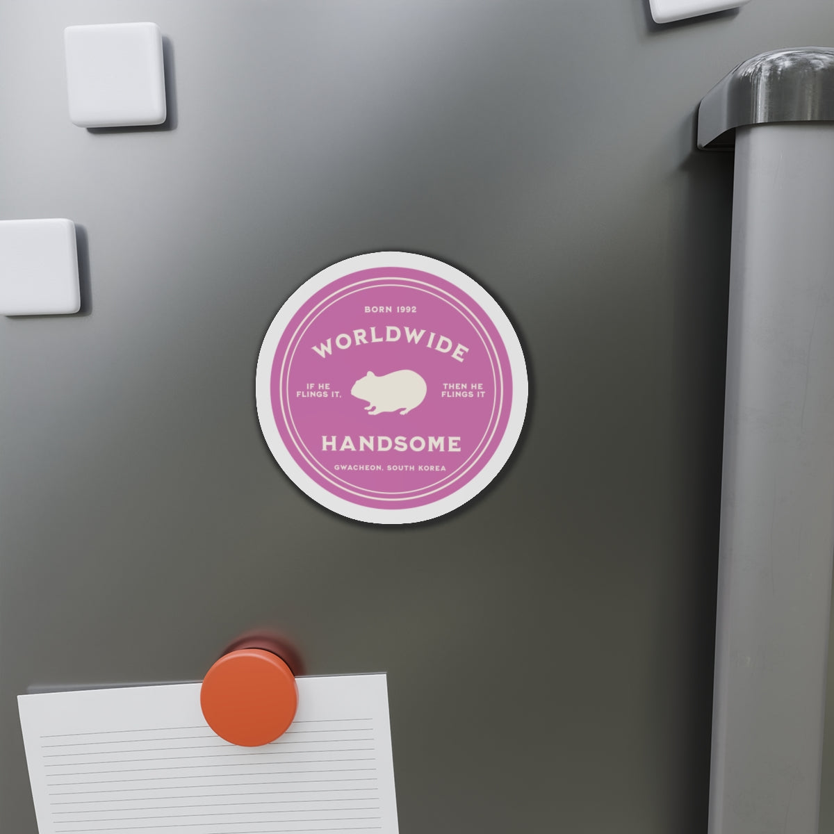 Worldwide Handsome Medallion Series Die-Cut Magnet