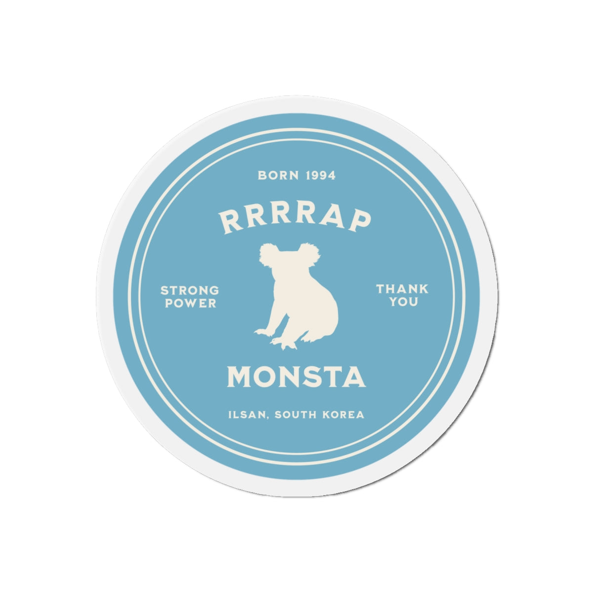 RRRRap Monsta Medallion Series Die-Cut Magnet