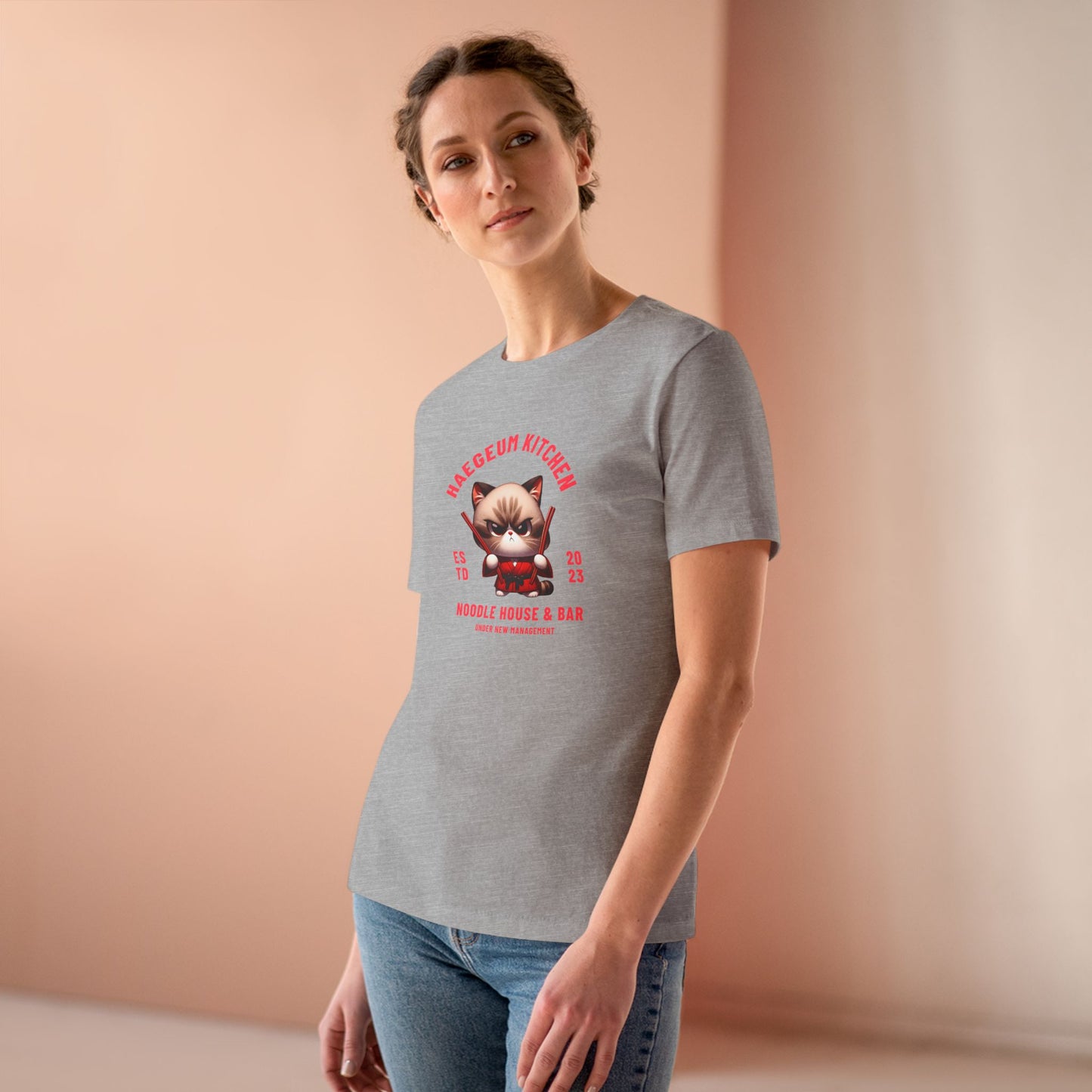 Haegeum Noodle House Women's Relaxed Jersey Short Sleeve Tee