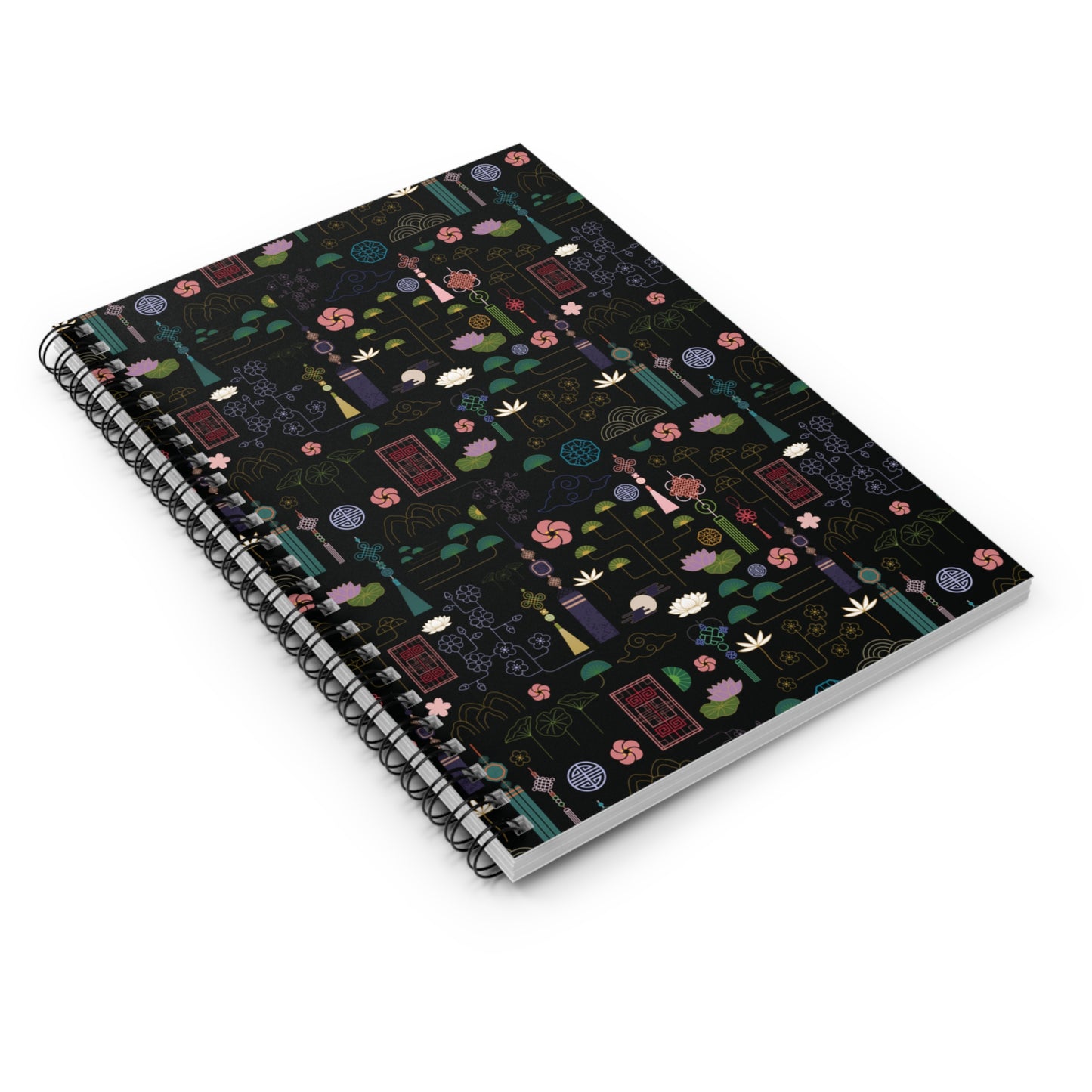Norigae Night Garden Spiral Notebook