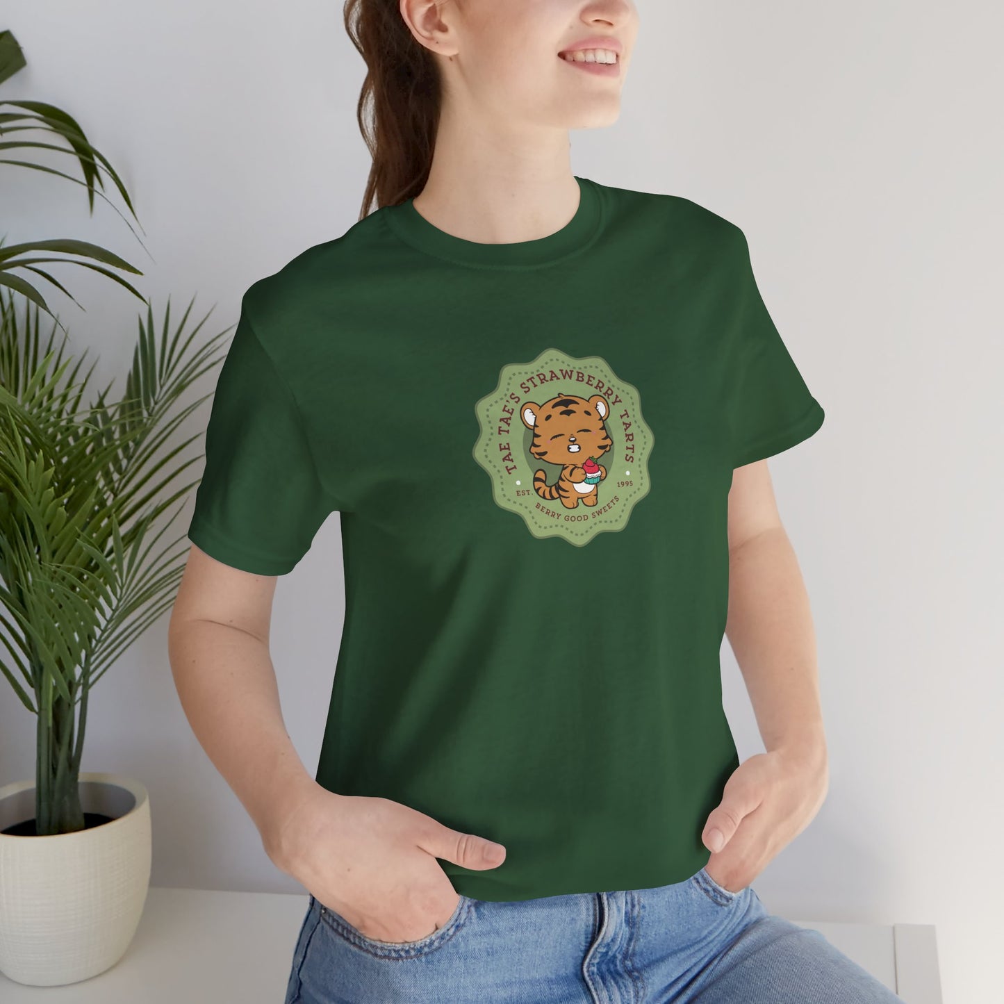 Tae Tae Strawberry Tarts Bakery Series Unisex Jersey Short Sleeve Tee