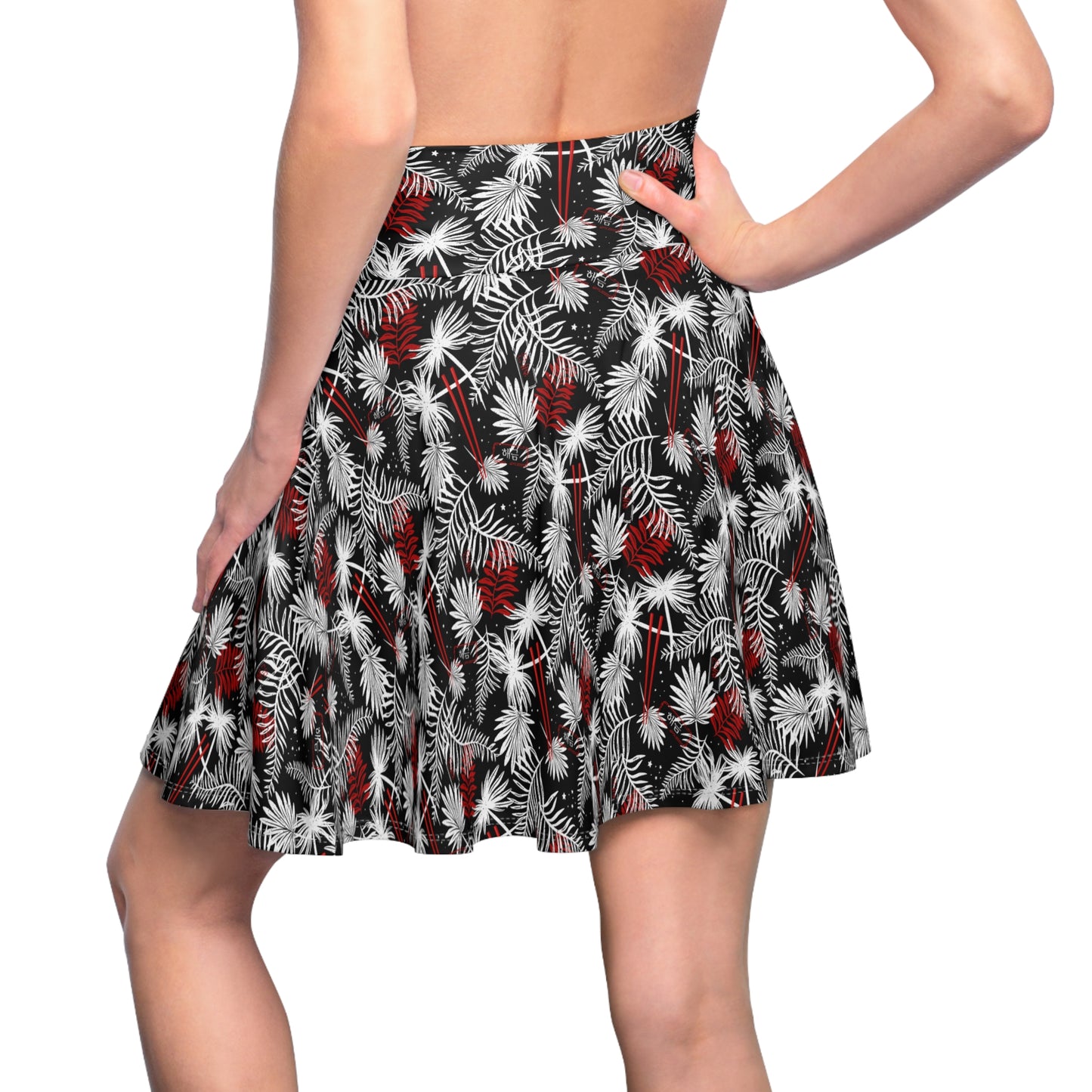 Tropical Chopsticks Skater Skirt