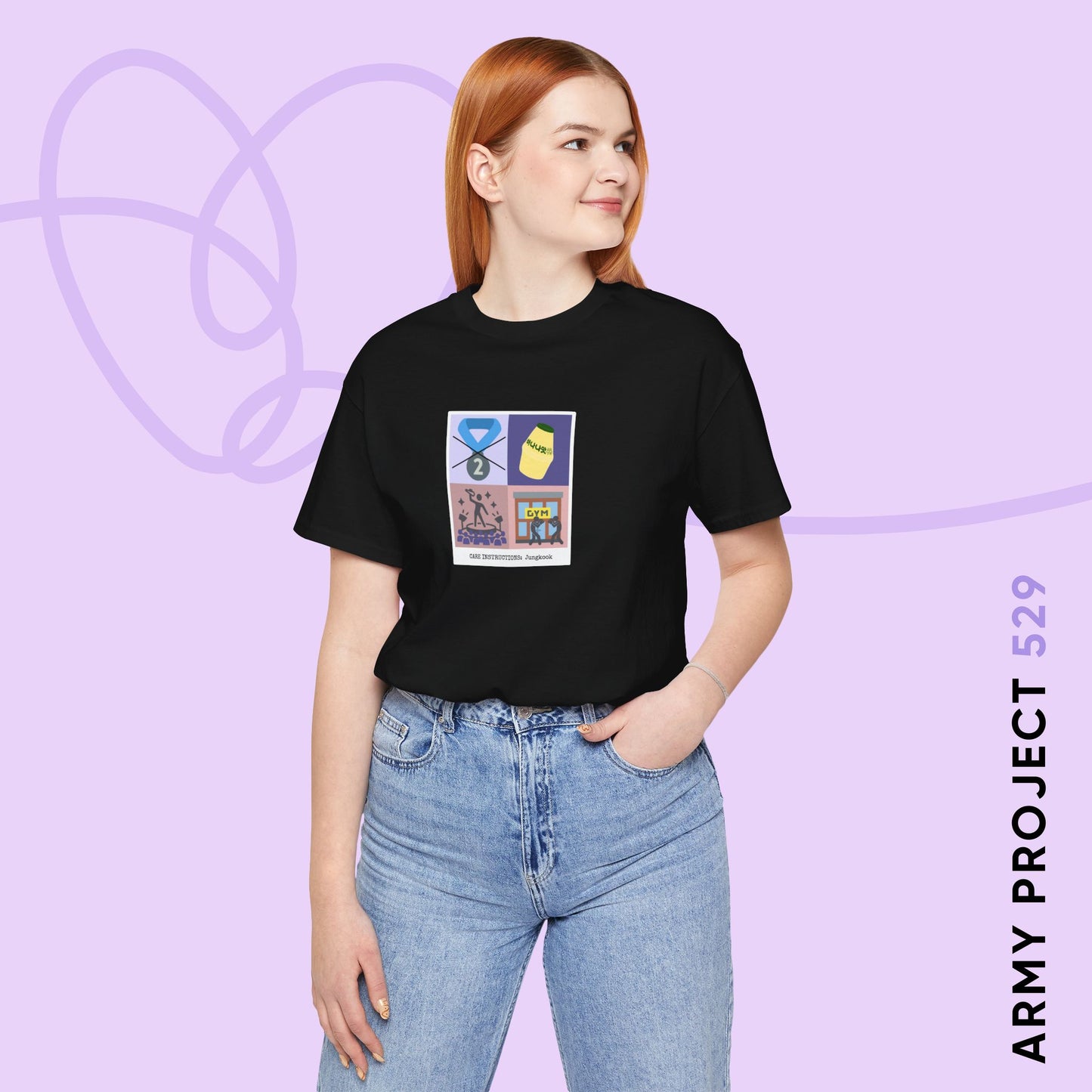 Jungkook Care Instructions Unisex Jersey Short Sleeve Tee