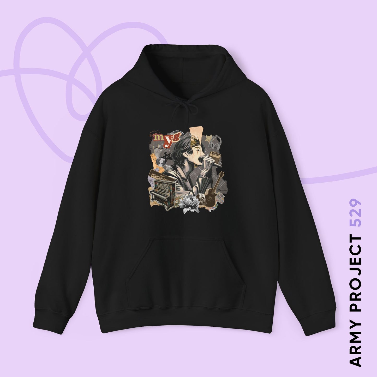 Yoongi 2010s Retro Series Unisex Heavy Blend™ Hoodie