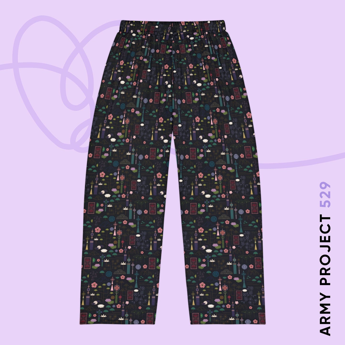 Norigae Night Garden Unisex Pajama Pants
