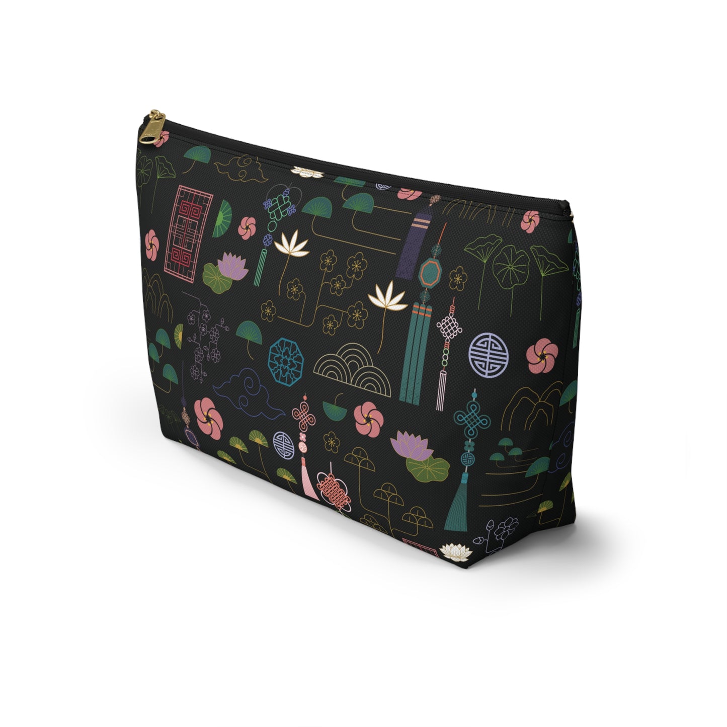 Norigae Night Garden Accessory Pouch w/ T-bottom