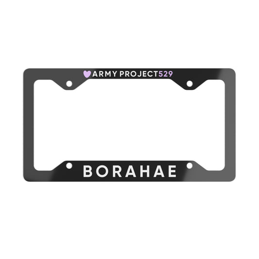 Borahae USA License Plate Frame (Black)