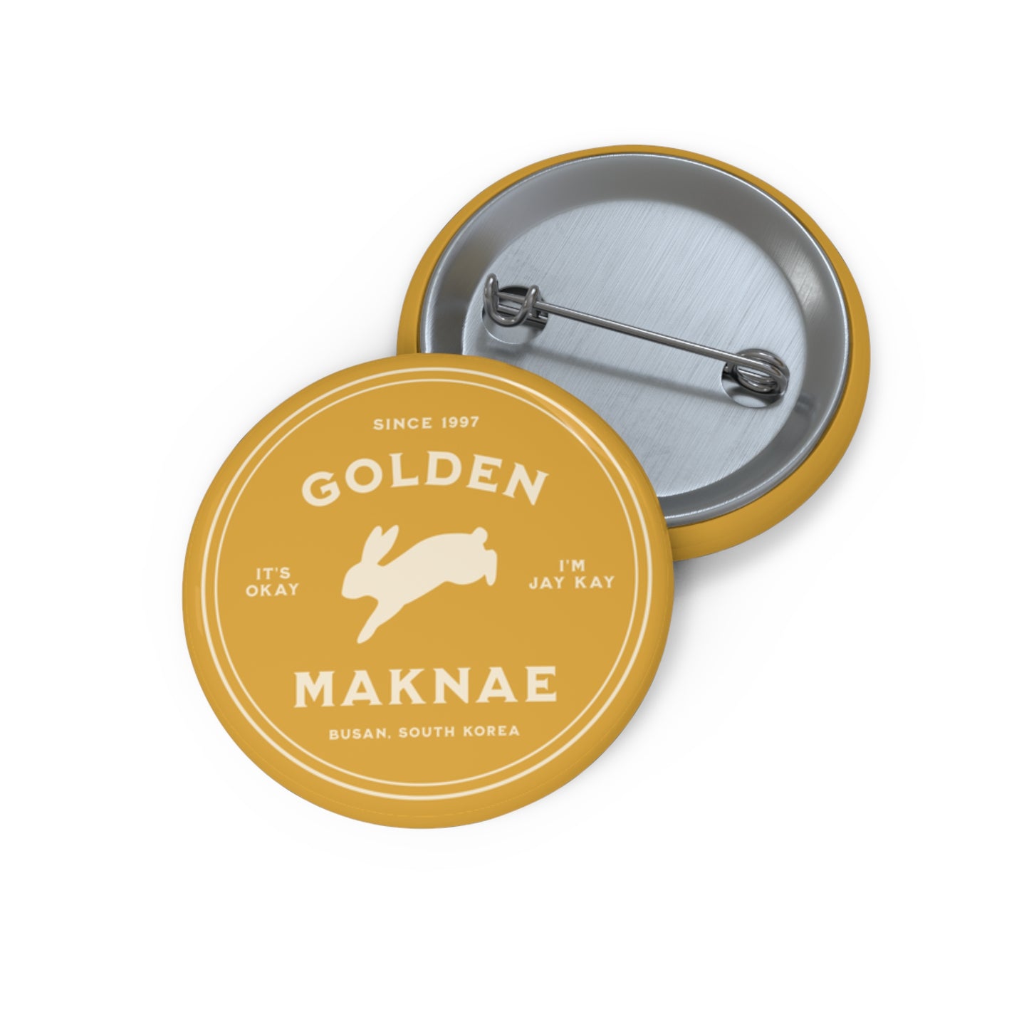 Golden Maknae Badge Series Pin Button