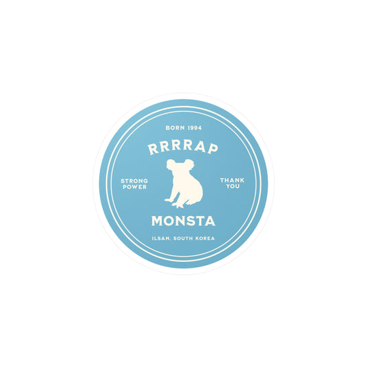 Namjoon Vinyl Decal - Fanmade BTS Nickname Merch - Rrrrap Monsta - Reusable Kiss-Cut Sticker