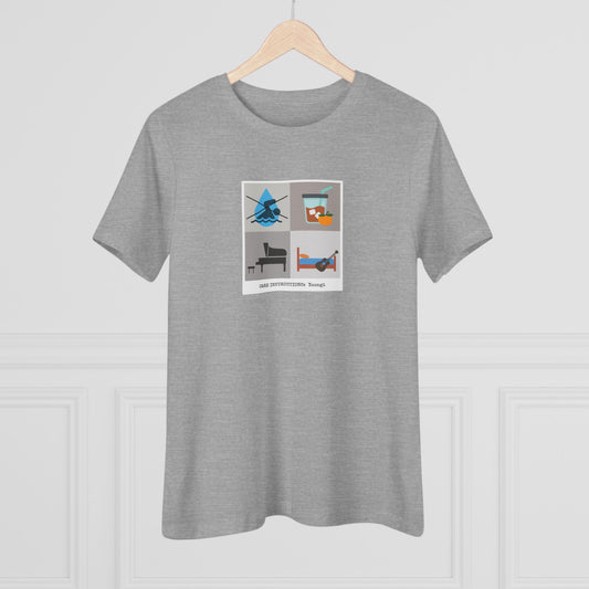 Yoongi Women's Tee - Funny Fanmade BTS Merch - Care Instructions - Soft Jersey T-Shirt