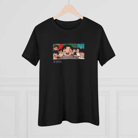 OT7 Reunion Women's Tee - Fanmade BTS Merch - Original Chibi Artwork - Soft Jersey T-Shirt