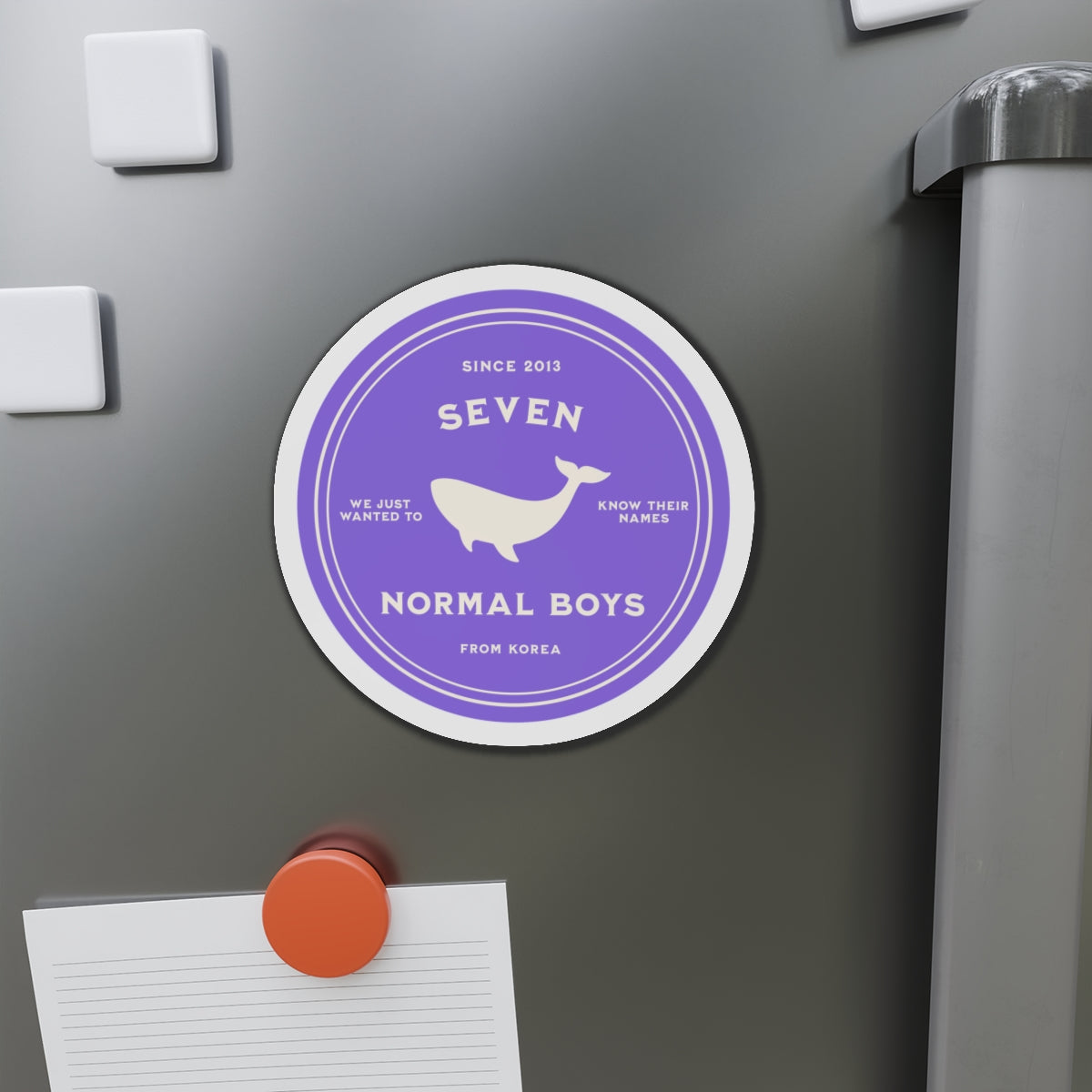 Seven Normal Boys Medallion Series Die-Cut Magnet