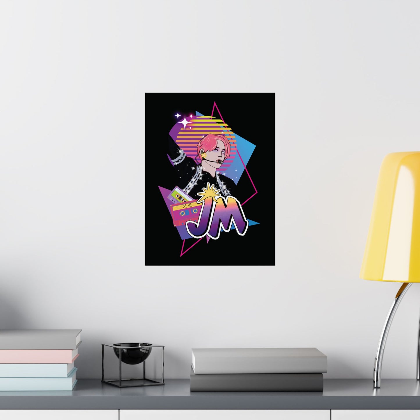 Jimin 1980s Retro Series Matte Poster