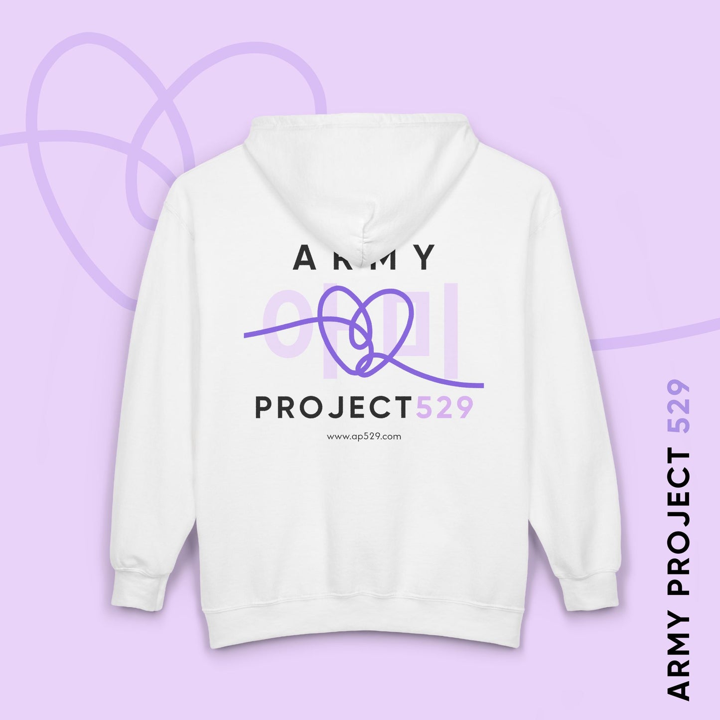 ARMY Project 529 Logo Unisex Heavy Blend™ Full Zip Hooded Sweatshirt