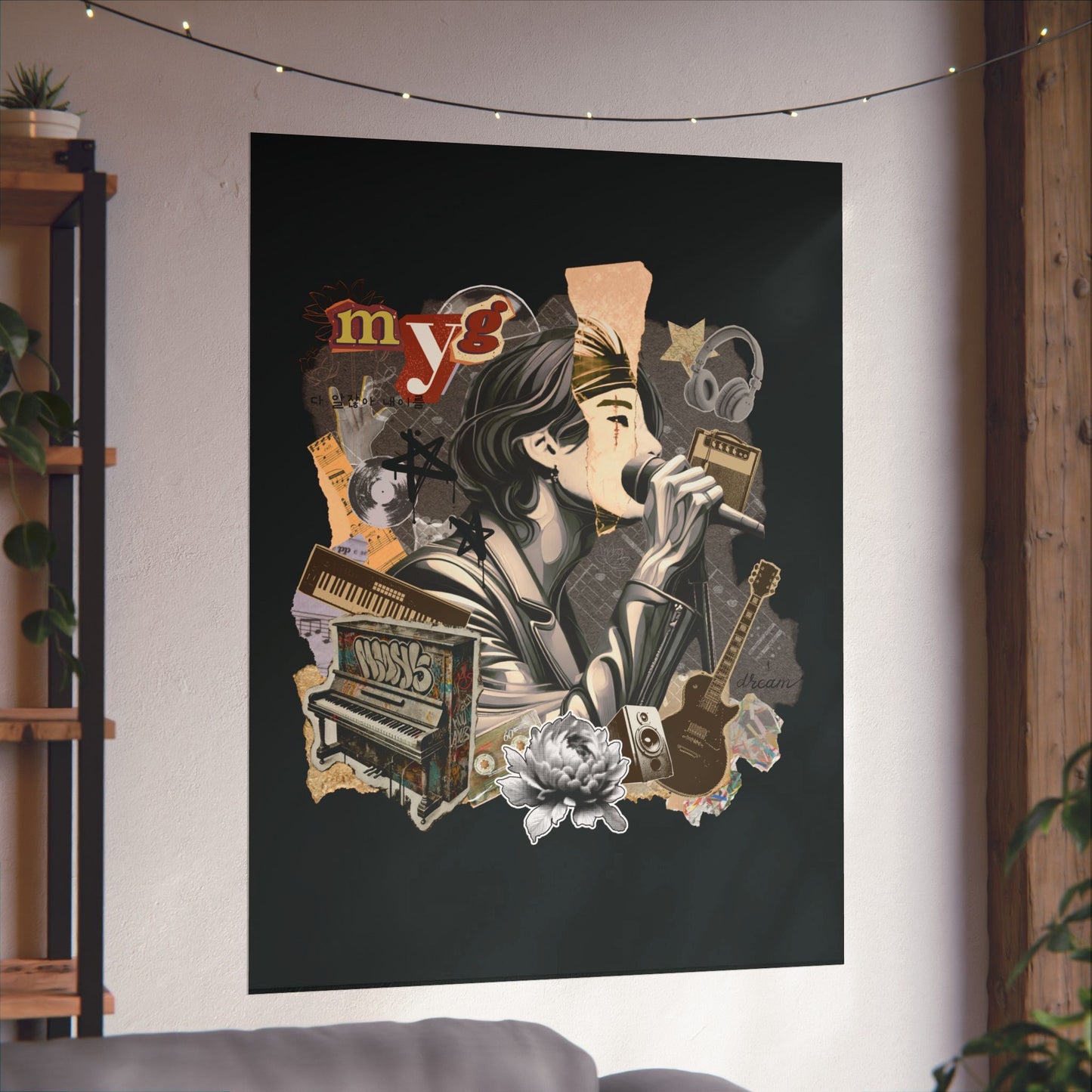 Yoongi 2010s Retro Series Matte Poster