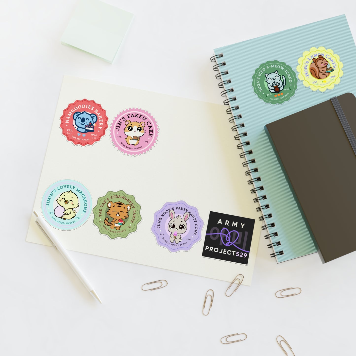 Bakery Series Vinyl Sticker Sheet