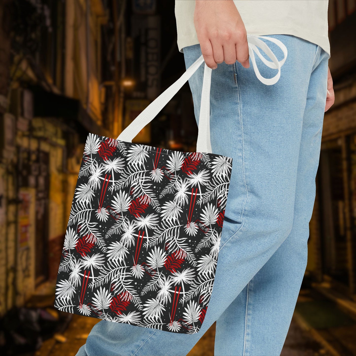 Tropical Chopsticks Tote Bag