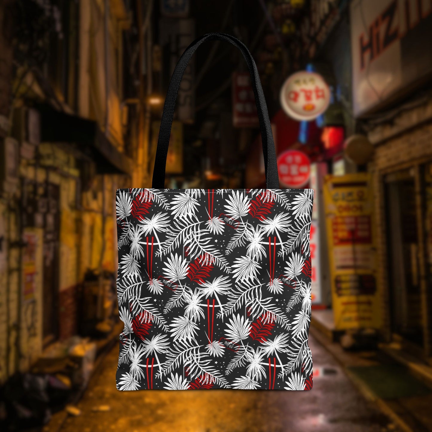 Tropical Chopsticks Tote Bag
