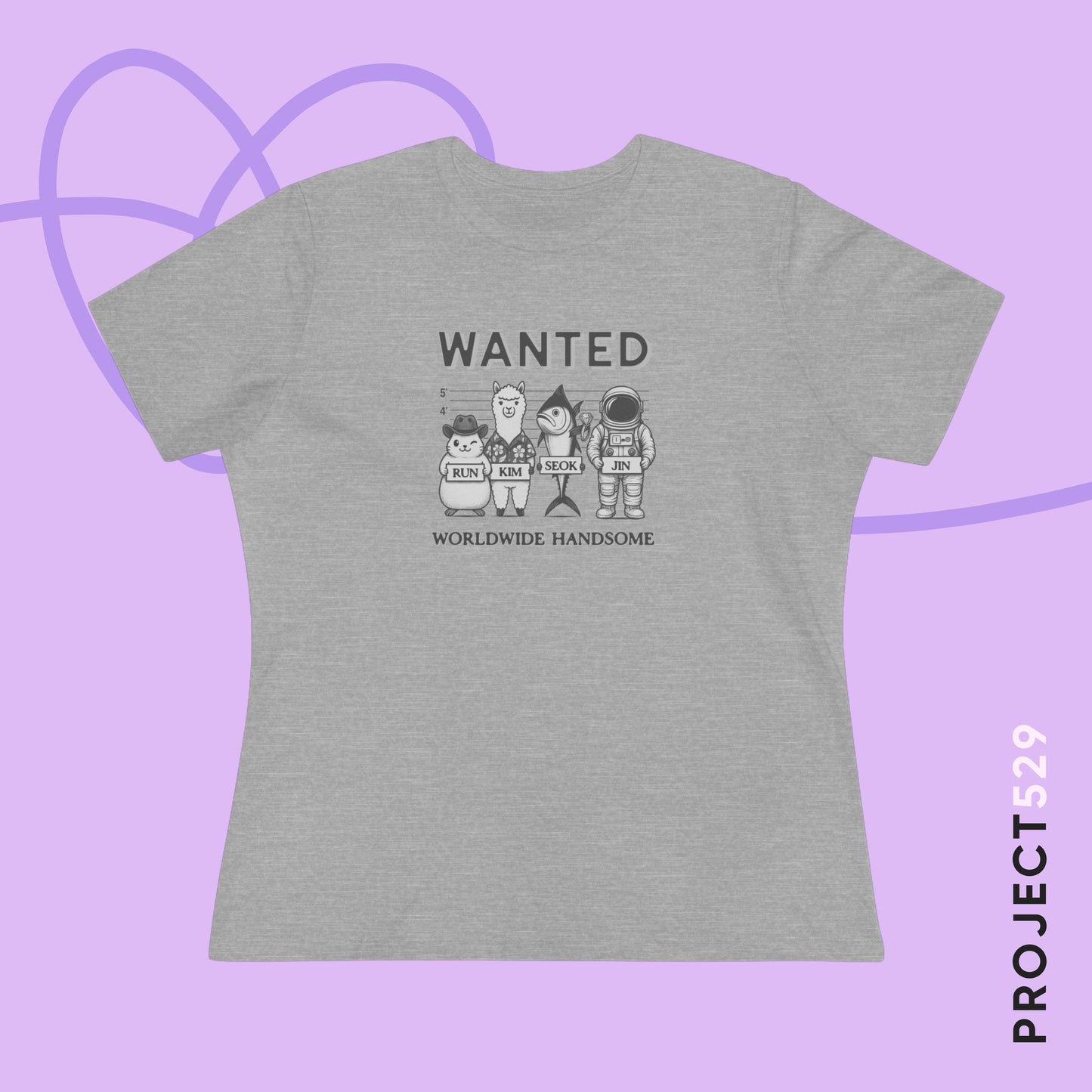 Run Kim Seokjin Women's Relaxed Jersey Short Sleeve Tee