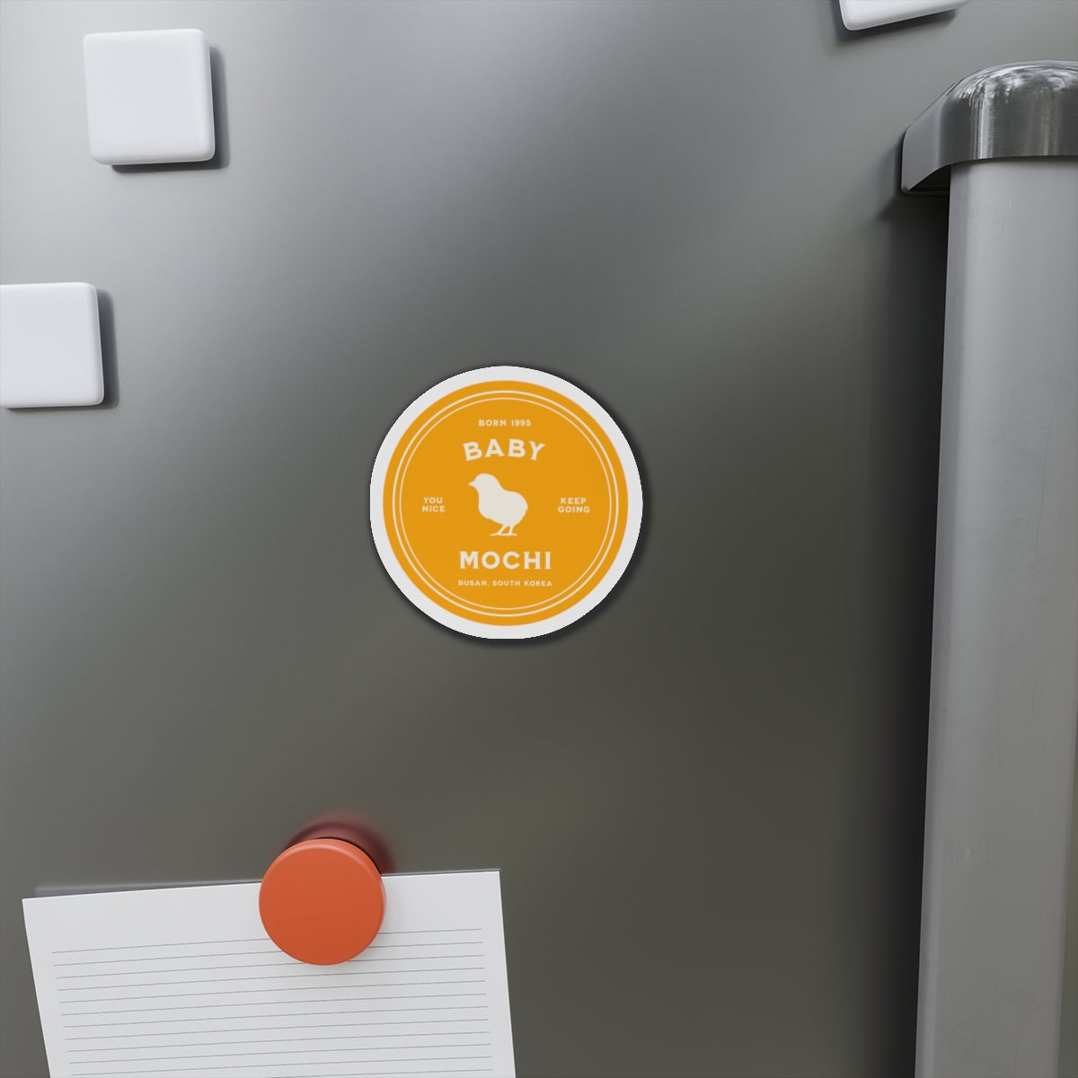 Baby Mochi Medallion Series Die-Cut Magnet