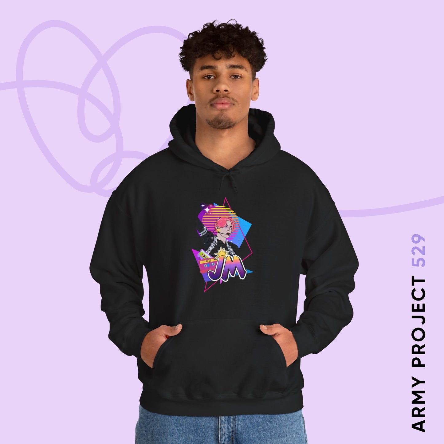 Jimin 1980s Retro Series Unisex Heavy Blend™ Hoodie