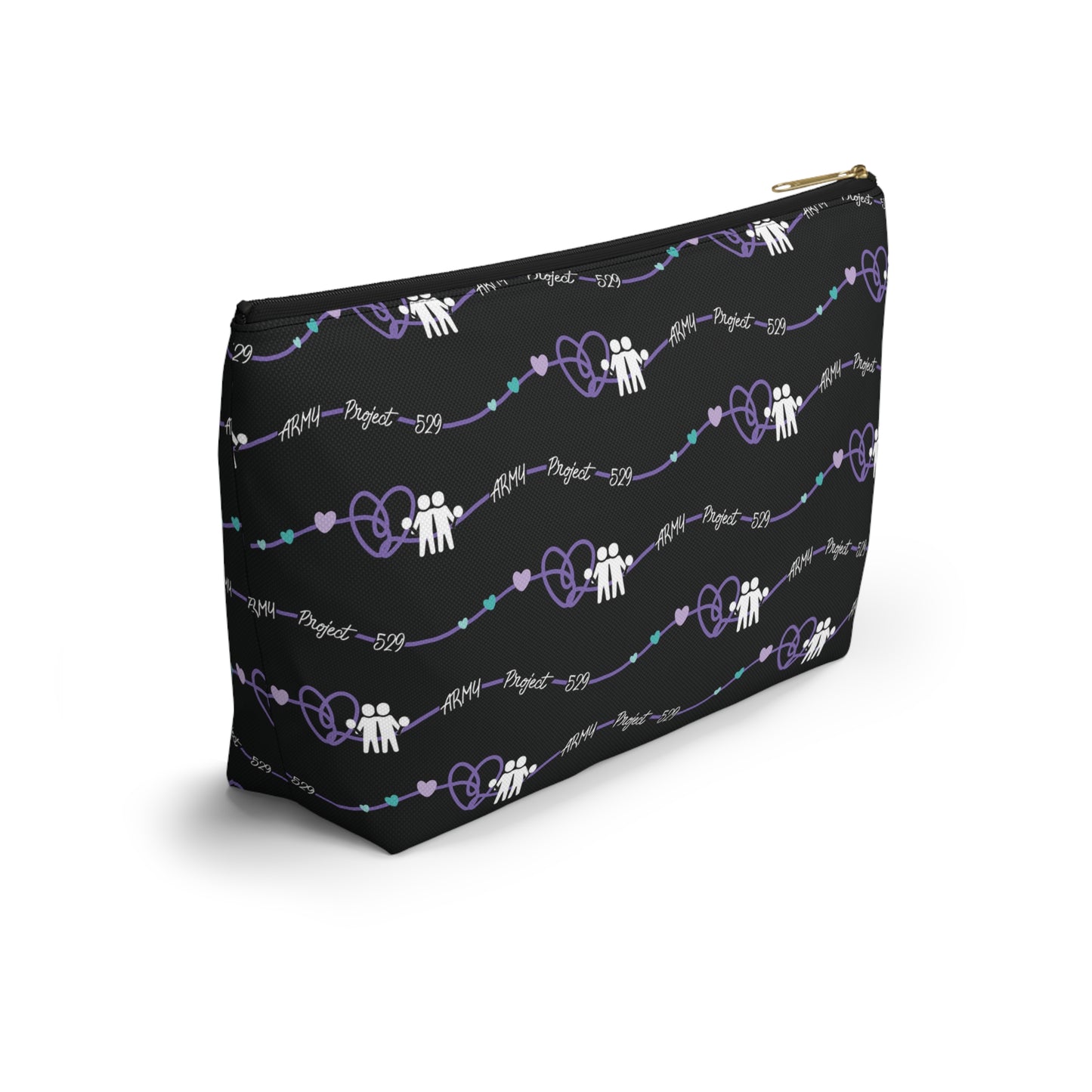 AP529 Heartline Logo Accessory Pouch w/ T-bottom