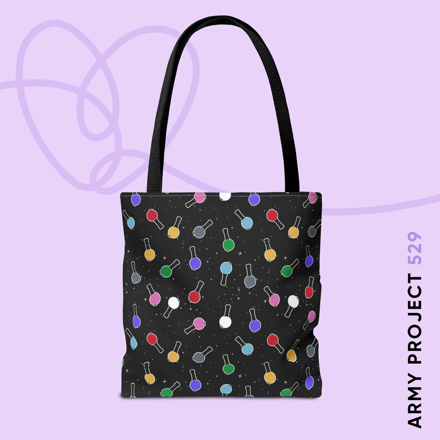 Ma City Map Lightstick Tote Bag