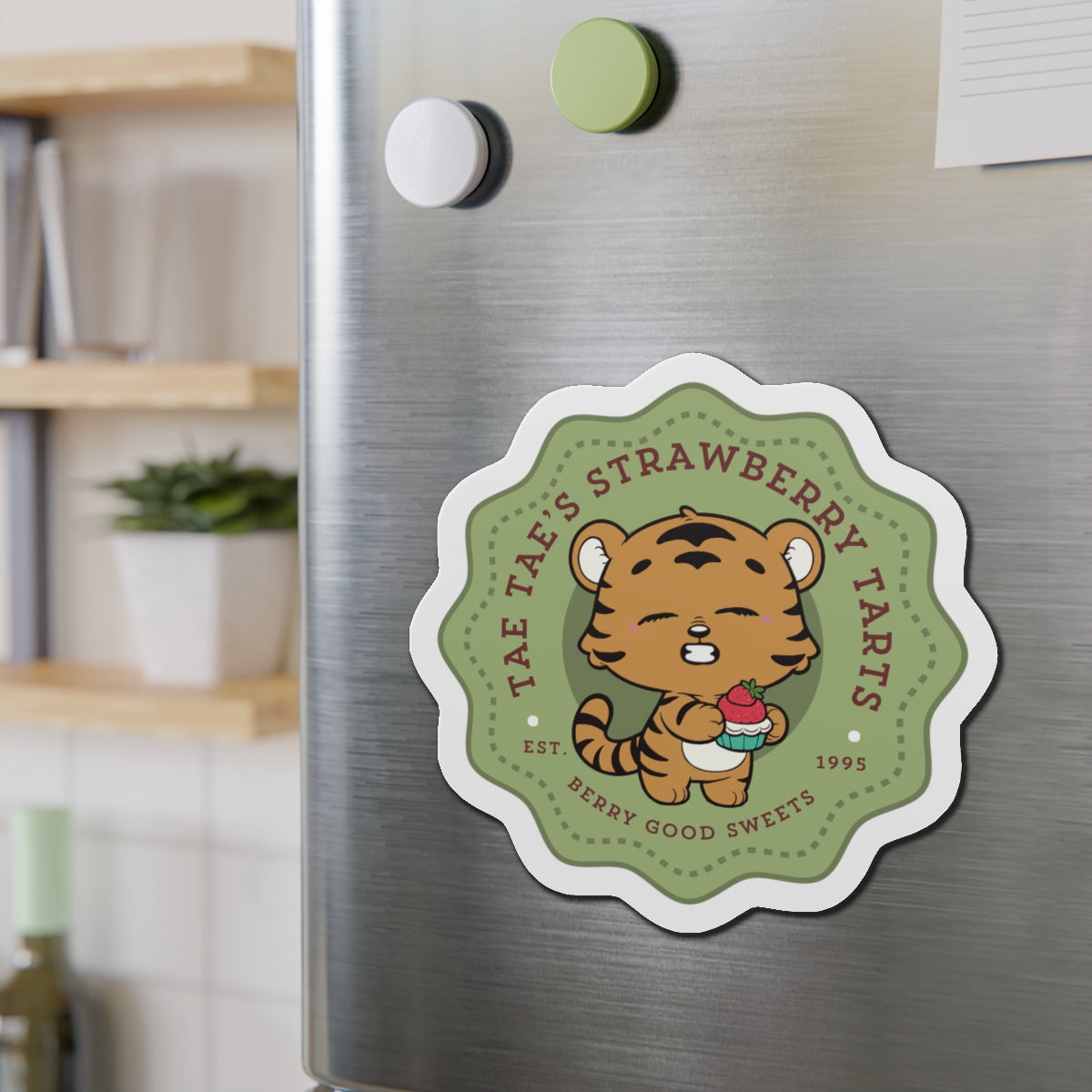 Tae Tae Strawberry Tarts Die-Cut Magnet