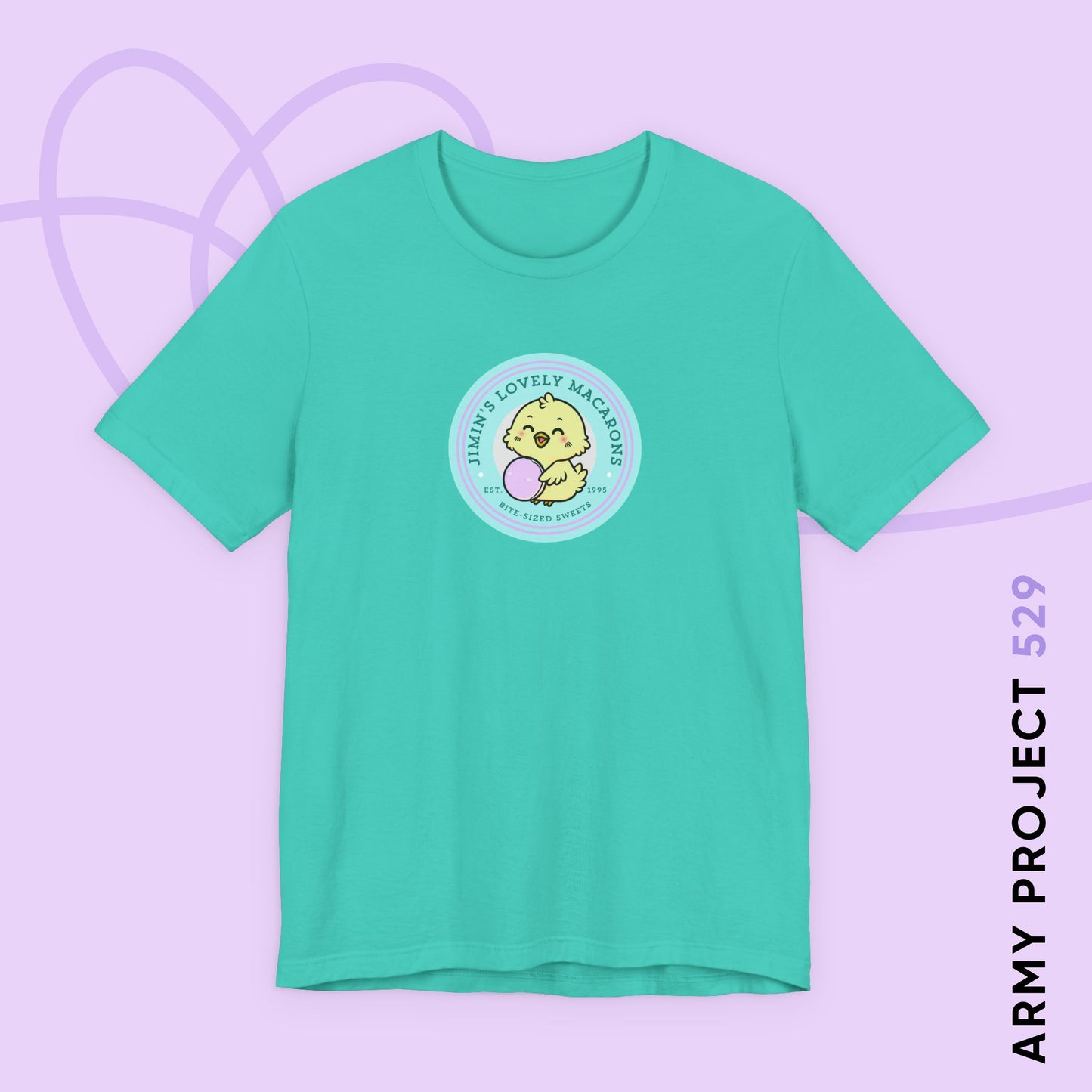 Jimin Lovely Macarons Unisex Jersey Short Sleeve Tee