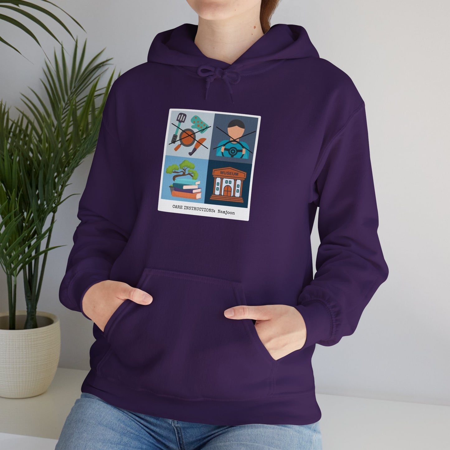 Namjoon Hoodie - Funny Fanmade BTS Merch - Care Instructions - Cozy Unisex Sweatshirt