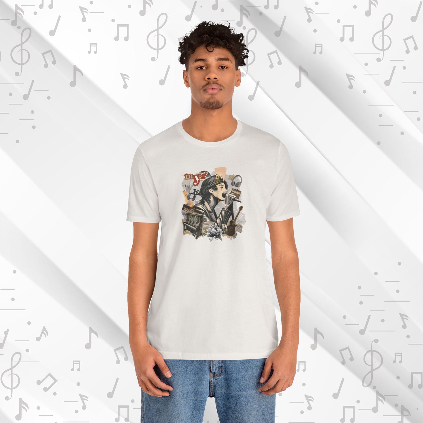 Yoongi Retro 2010s Unisex Jersey Short Sleeve Tee