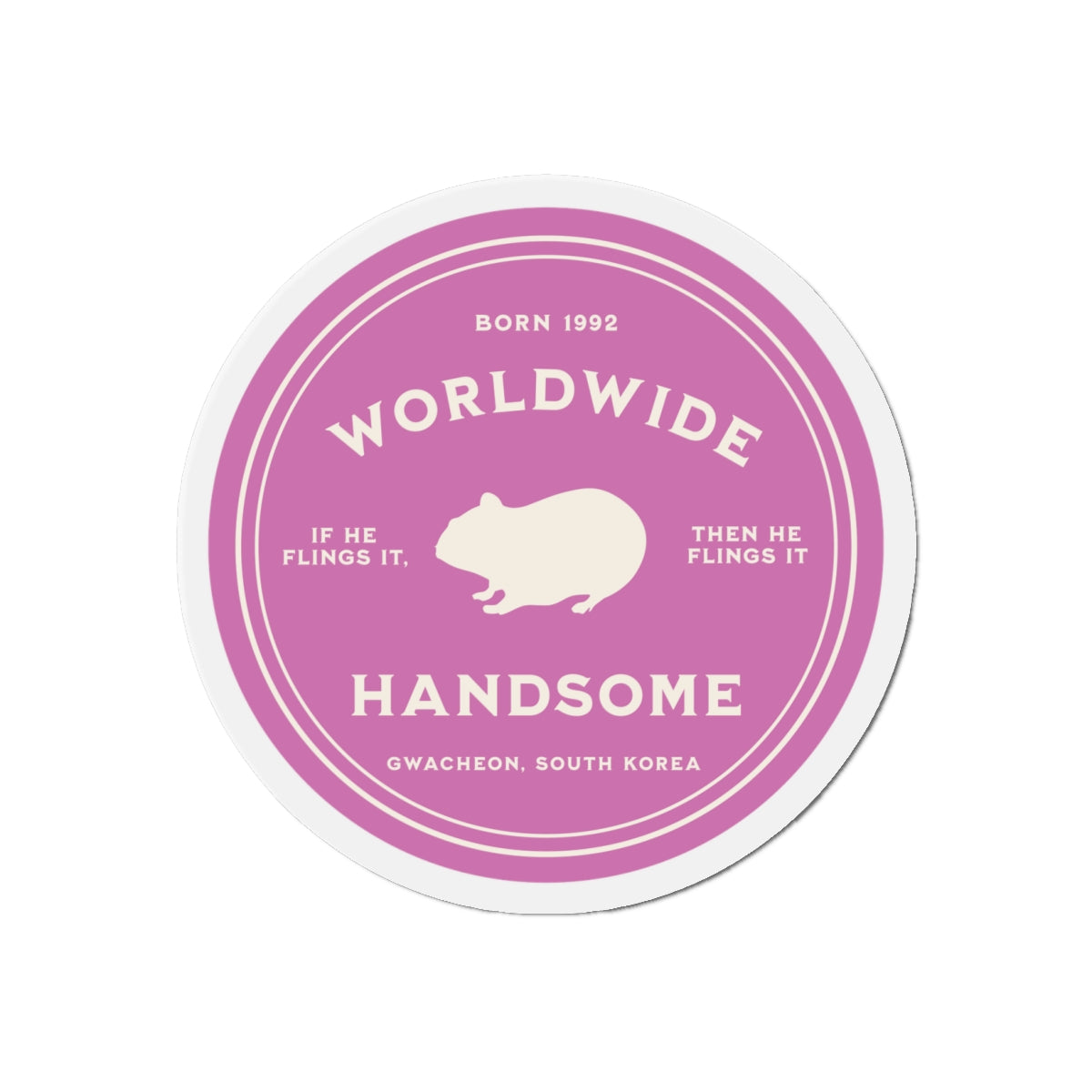 Worldwide Handsome Medallion Series Die-Cut Magnet