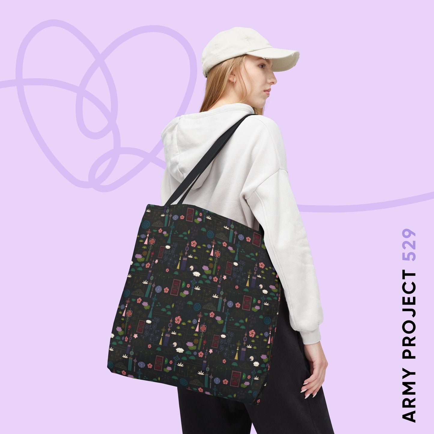 Norigae Night Garden Tote Bag