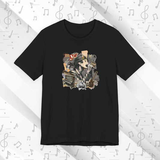 Yoongi Short Sleeve Shirt - Fanmade BTS Retro Series - 2010s Rock Aesthetic - Soft Unisex T-Shirt