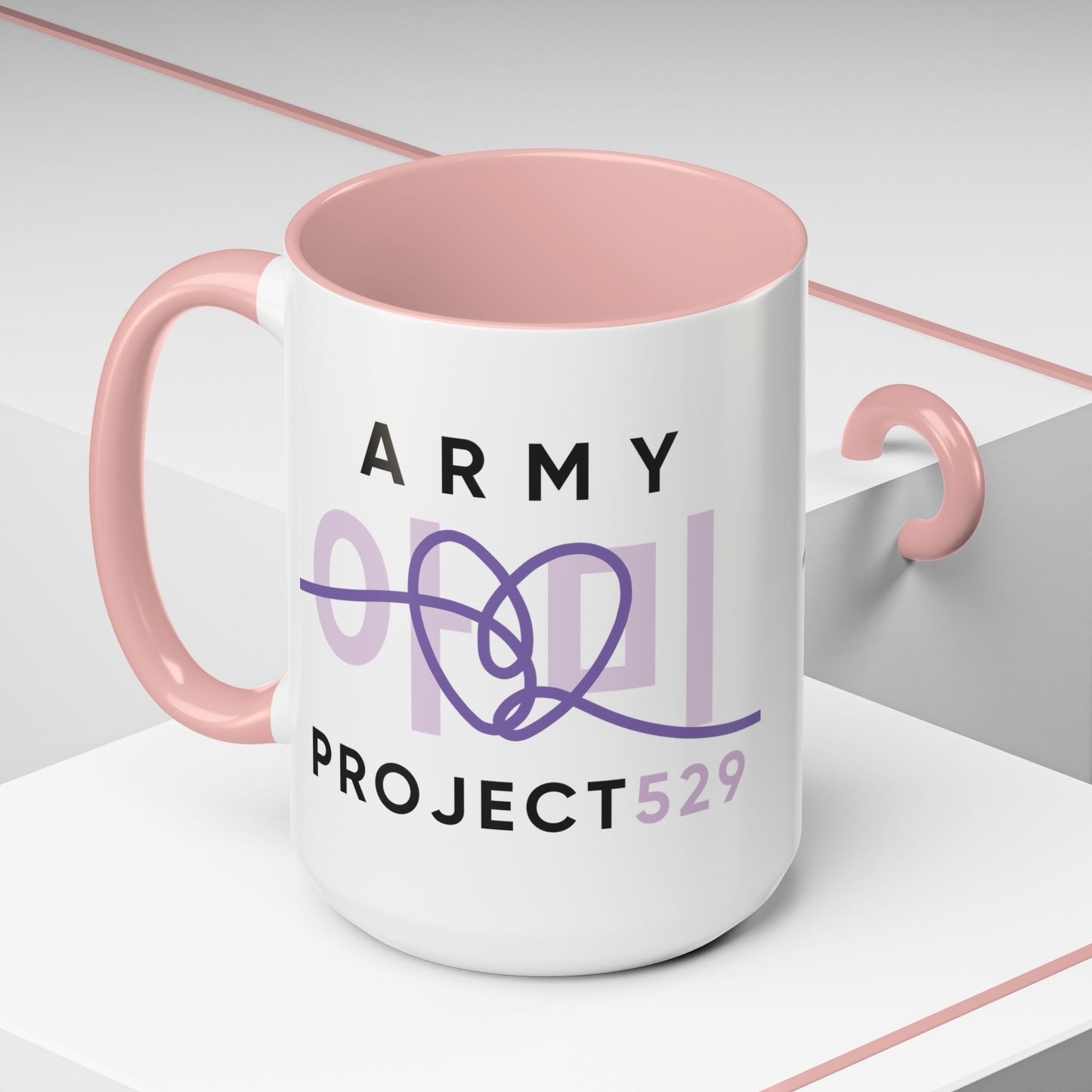 ARMY Project 529 Coffee Mug - Two-Tone 15 oz Ceramic