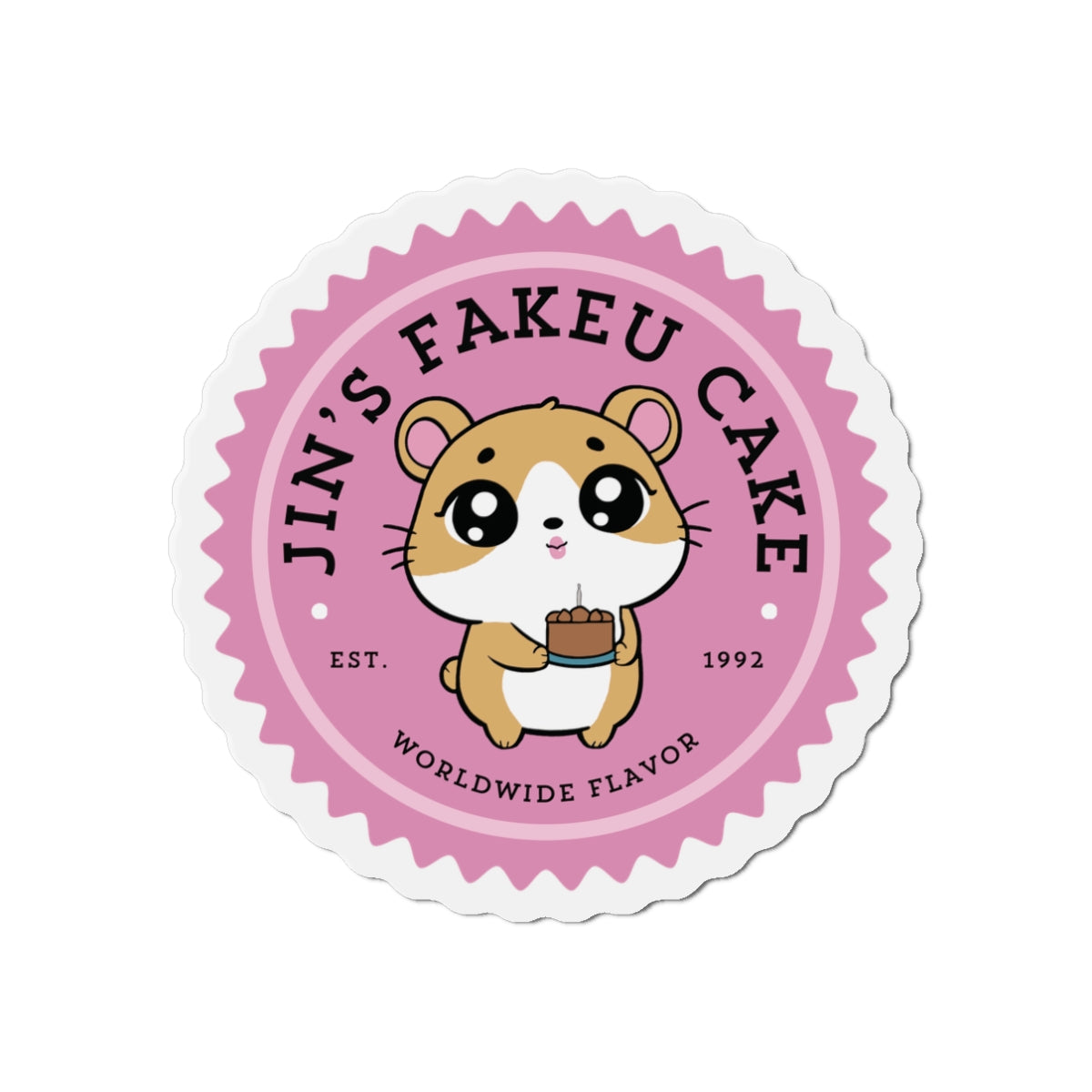 Jin's Fakeu Cake Bakery Series Die-Cut Magnet