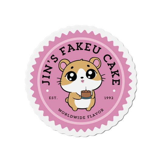 Jin Fridge Magnet - Cute Fanmade BTS Merch - Jin's Fakeu Cake - Subtle ARMY Decor