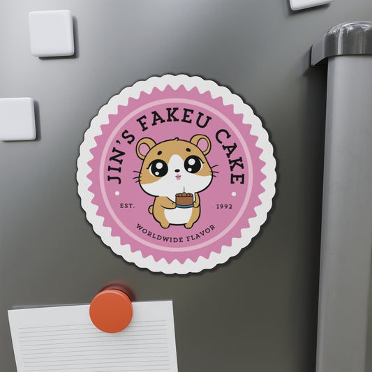 Jin Fakeu Cake Die-Cut Magnet
