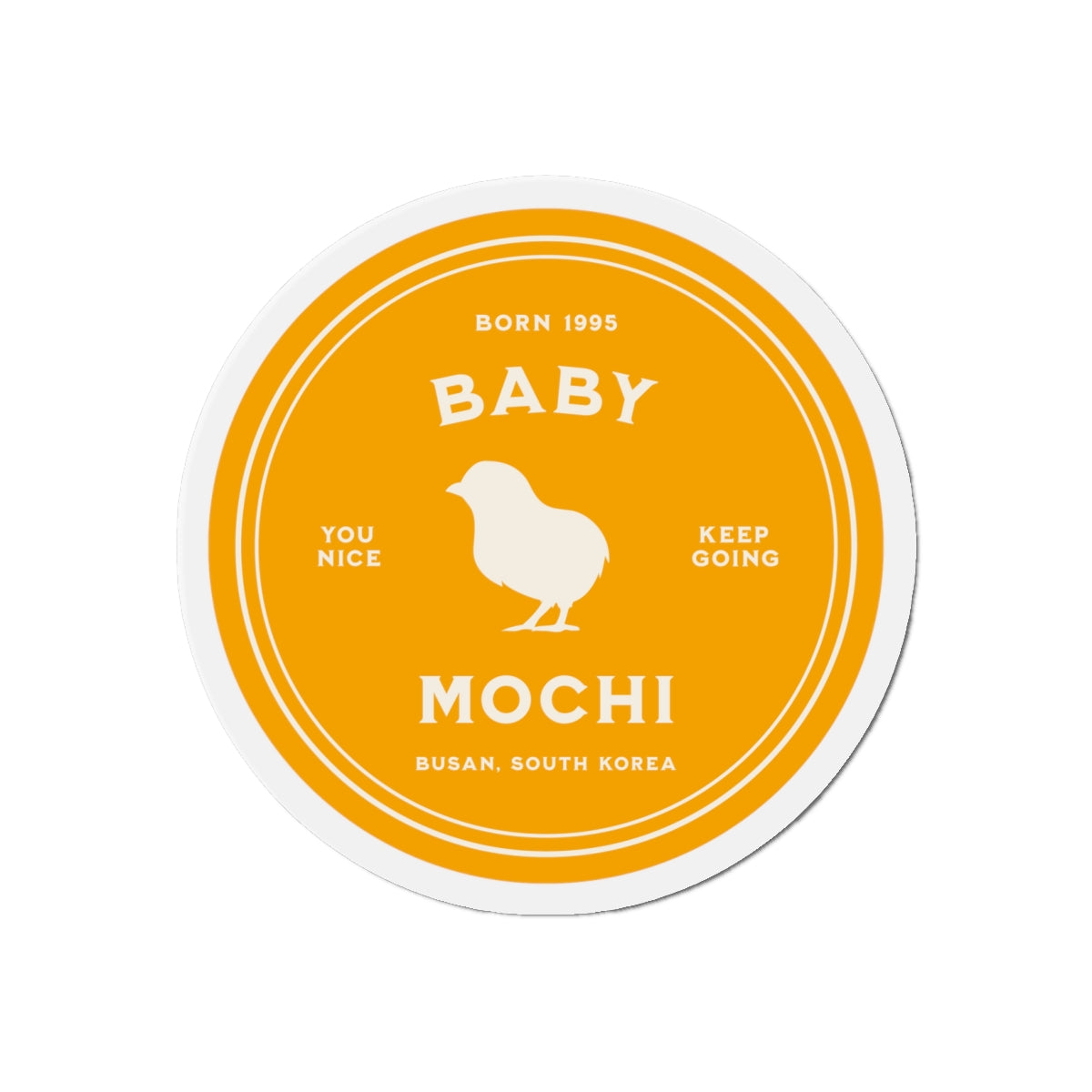 Baby Mochi Medallion Series Die-Cut Magnet