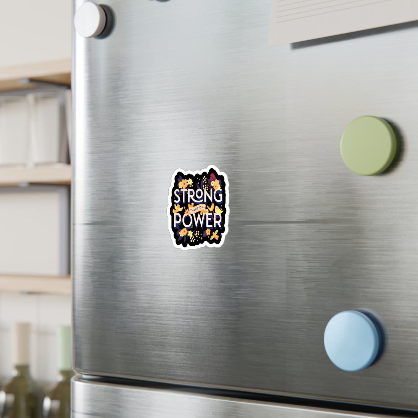 Strong Power Thank You Kiss-Cut Vinyl Decals