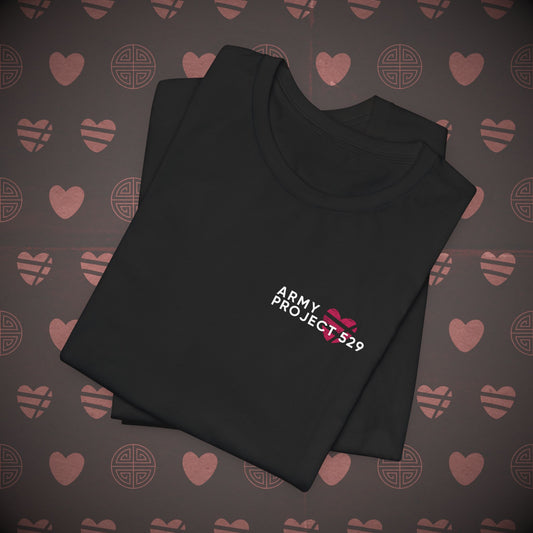 AP529 Short Sleeve Shirt - Red Heart Logo - Unisex Jersey T-Shirt