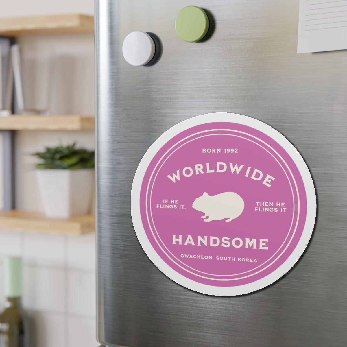 Worldwide Handsome Medallion Series Die-Cut Magnet