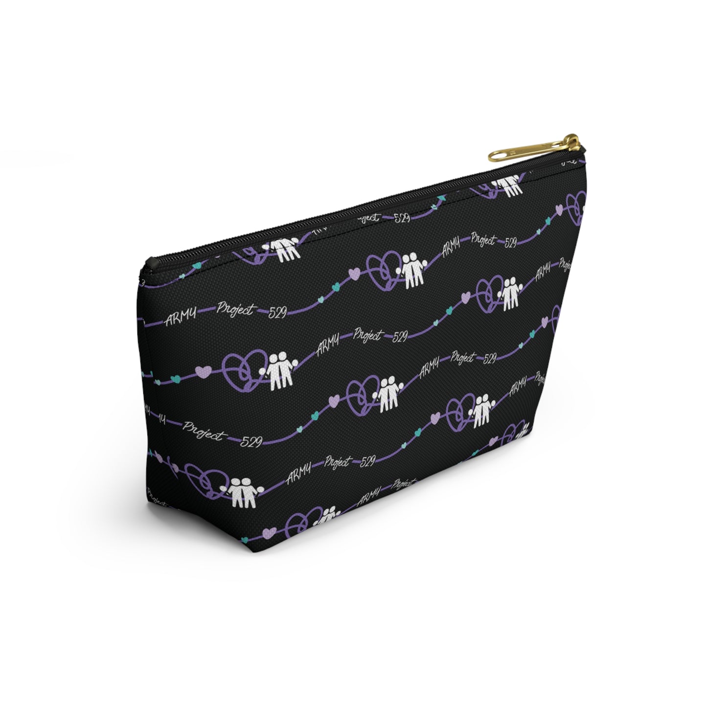 AP529 Heartline Logo Accessory Pouch w/ T-bottom